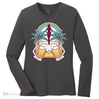 Beer Lover Beach Paradise Women's Long Sleeve Shirt