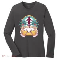 Beer Lover Beach Paradise Women's Long Sleeve Shirt thumb 0