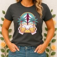 Beer Lover Beach Paradise Women's T-Shirt thumb 2