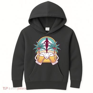 Beer Lover Beach Paradise Kids Hoodie
