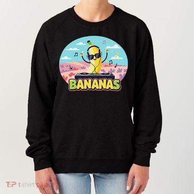 Bananas Lovers Coquette Bow Graphic Art Women Women's Sweatshirt