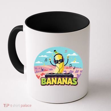 Bananas Lovers Coquette Bow Graphic Art Women Coffee Mug