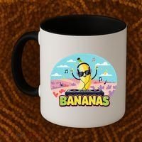 Bananas Lovers Coquette Bow Graphic Art Women Coffee Mug thumb 2