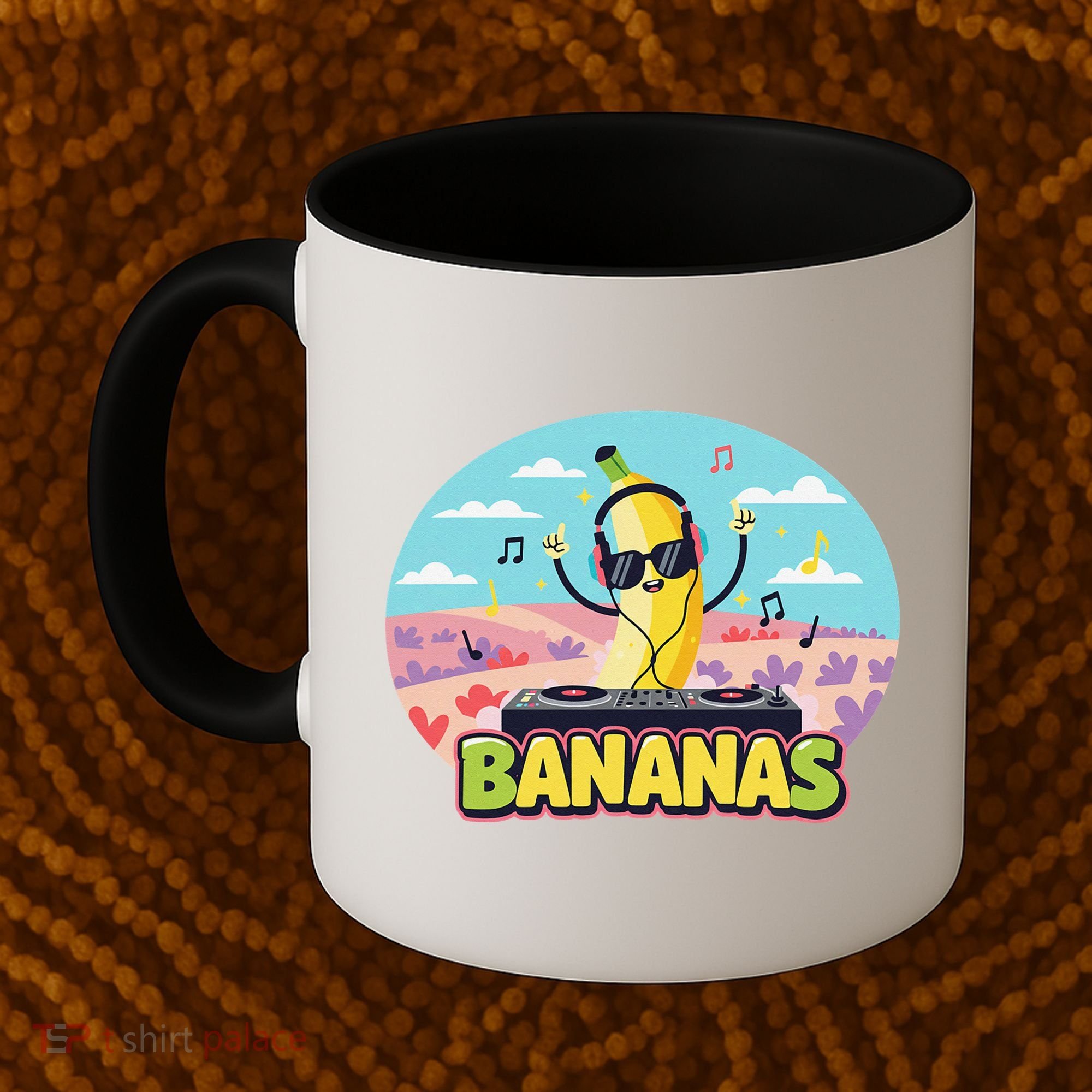 Bananas Lovers Coquette Bow Graphic Art Women Coffee Mug