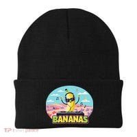 Bananas Lovers Coquette Bow Graphic Art Women Beanie thumb 0