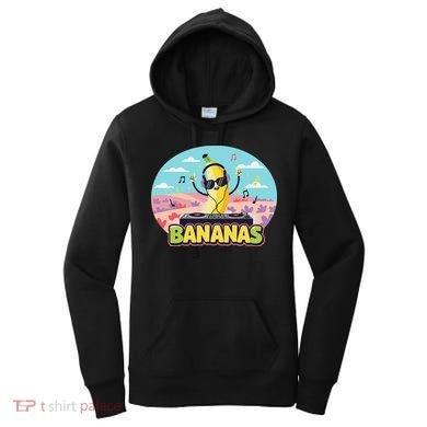 Bananas Lovers Coquette Bow Graphic Art Women Women's Hoodie
