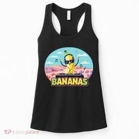 Bananas Lovers Coquette Bow Graphic Art Women Women's Tank Top thumb 0