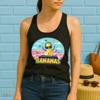 Bananas Lovers Coquette Bow Graphic Art Women Women's Tank Top thumb 2