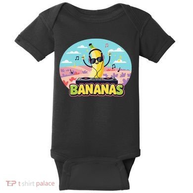Bananas Lovers Coquette Bow Graphic Art Women Baby Bodysuit