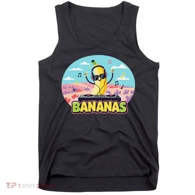 Bananas Lovers Coquette Bow Graphic Art Women Tank Top