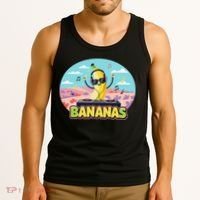 Bananas Lovers Coquette Bow Graphic Art Women Tank Top thumb 3