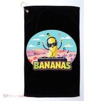 Bananas Lovers Coquette Bow Graphic Art Women Golf Towel thumb 0