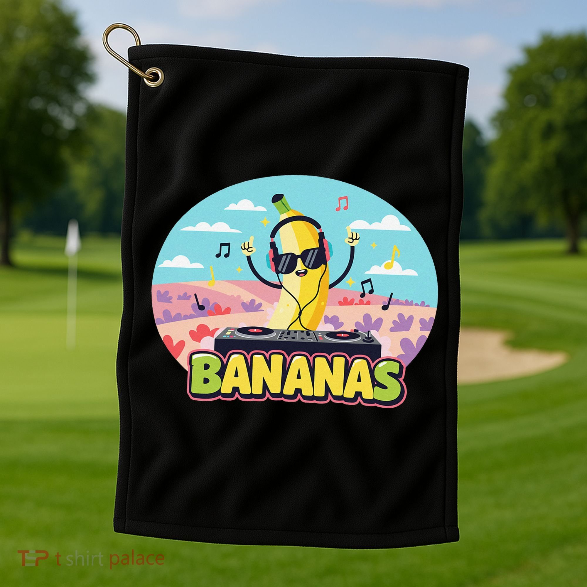 Bananas Lovers Coquette Bow Graphic Art Women Golf Towel