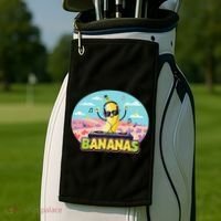 Bananas Lovers Coquette Bow Graphic Art Women Golf Towel thumb 2