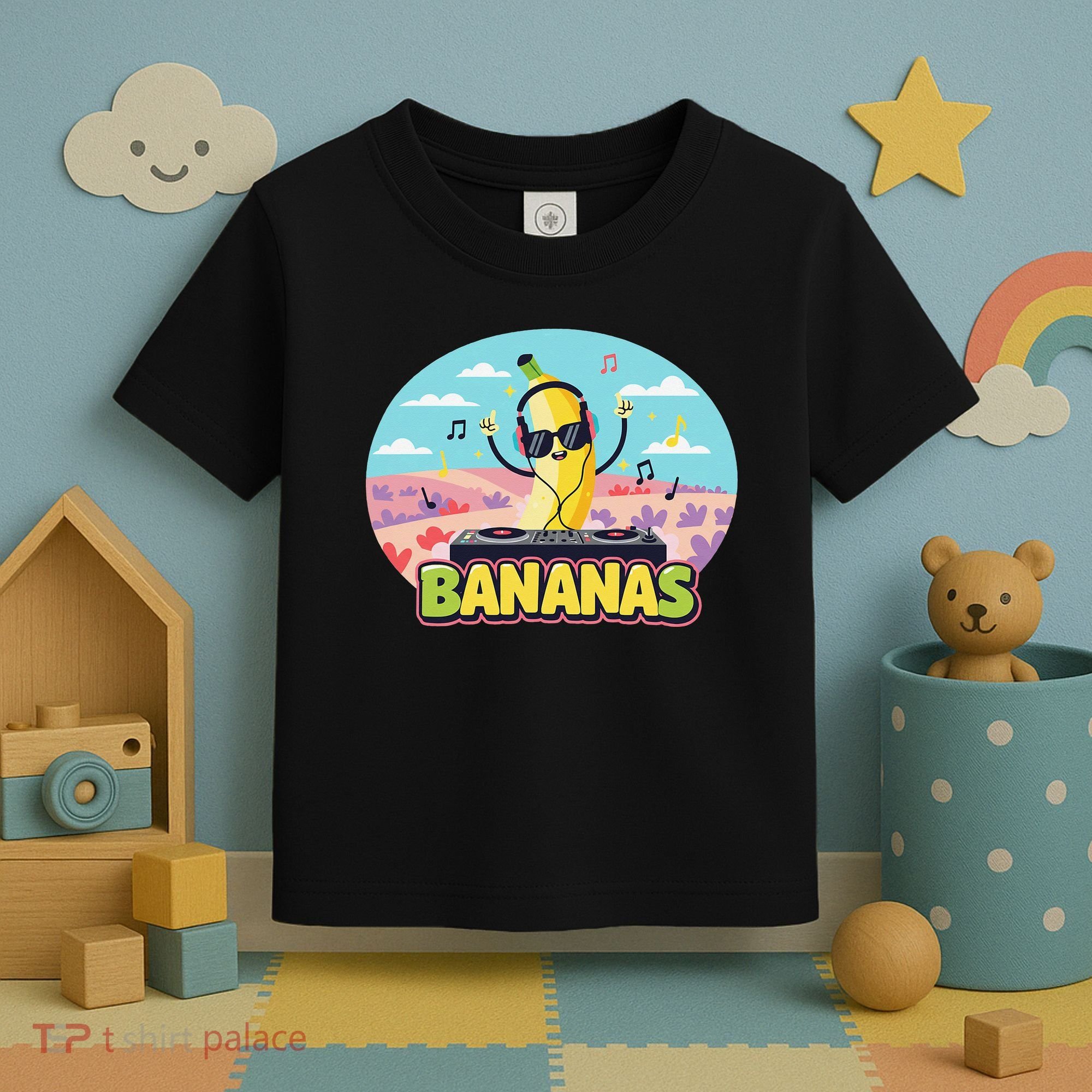 Bananas Lovers Coquette Bow Graphic Art Women Toddler T-Shirt