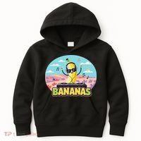 Bananas Lovers Coquette Bow Graphic Art Women Kids Hoodie thumb 0