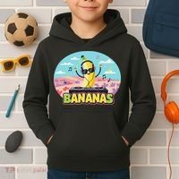 Bananas Lovers Coquette Bow Graphic Art Women Kids Hoodie thumb 2