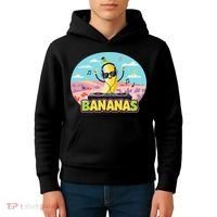Bananas Lovers Coquette Bow Graphic Art Women Kids Hoodie thumb 4