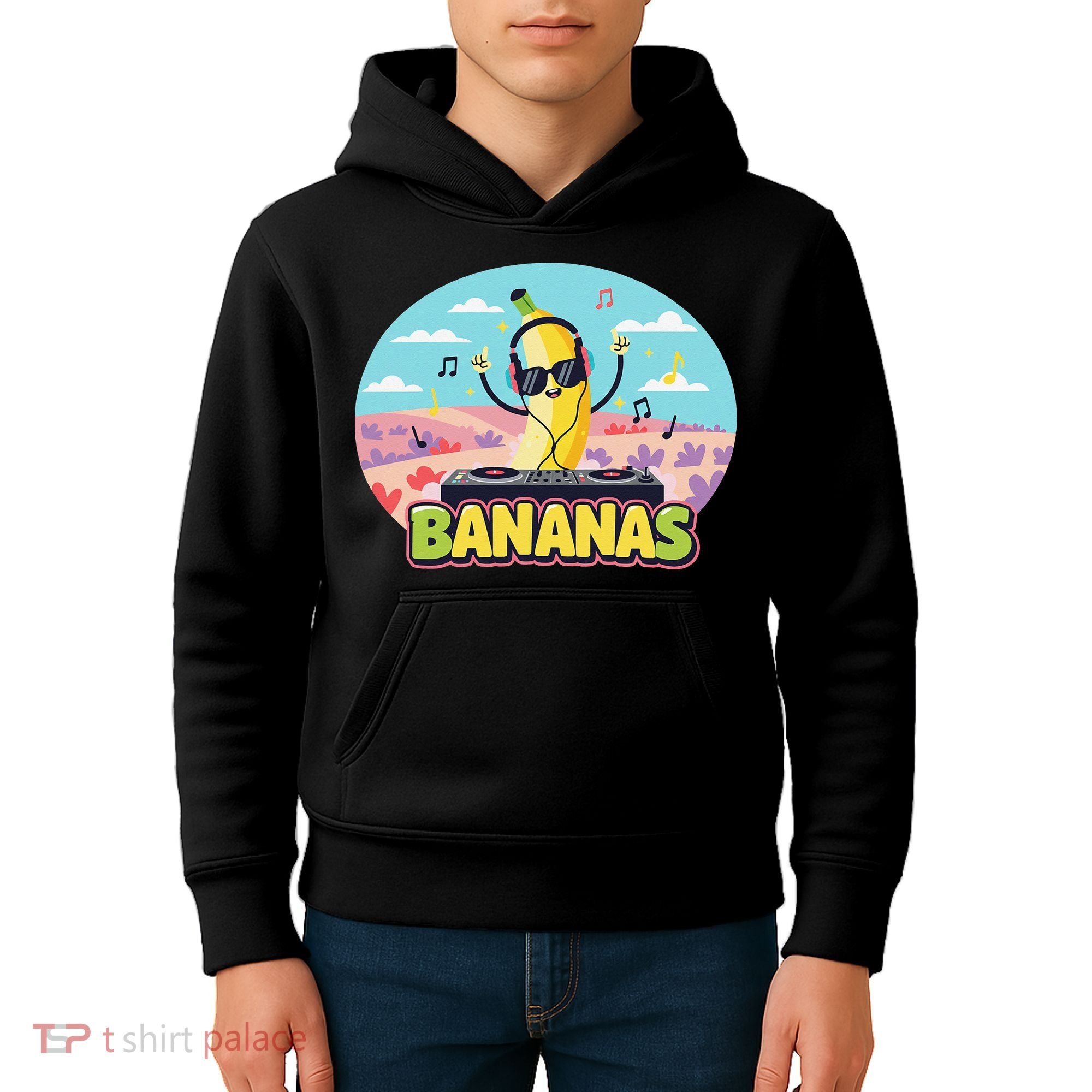 Bananas Lovers Coquette Bow Graphic Art Women Kids Hoodie