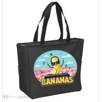 Bananas Lovers Coquette Bow Graphic Art Women Tote Bag thumb 2