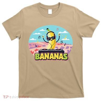 Bananas Lovers Coquette Bow Graphic Art Women T-Shirt