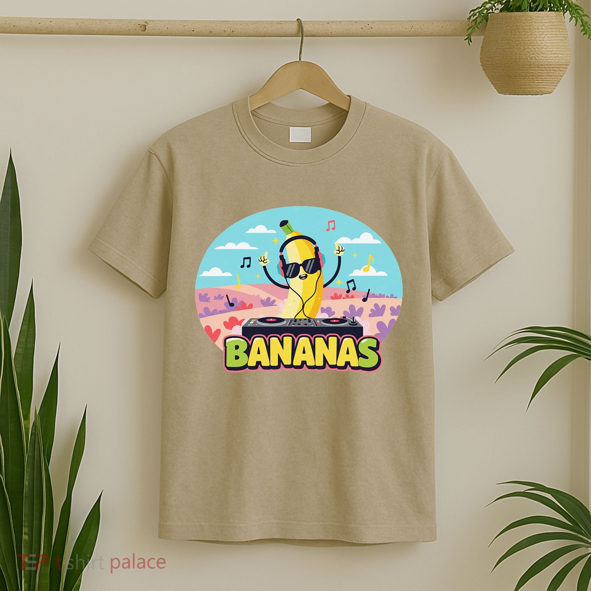 Bananas Lovers Coquette Bow Graphic Art Women T-Shirt