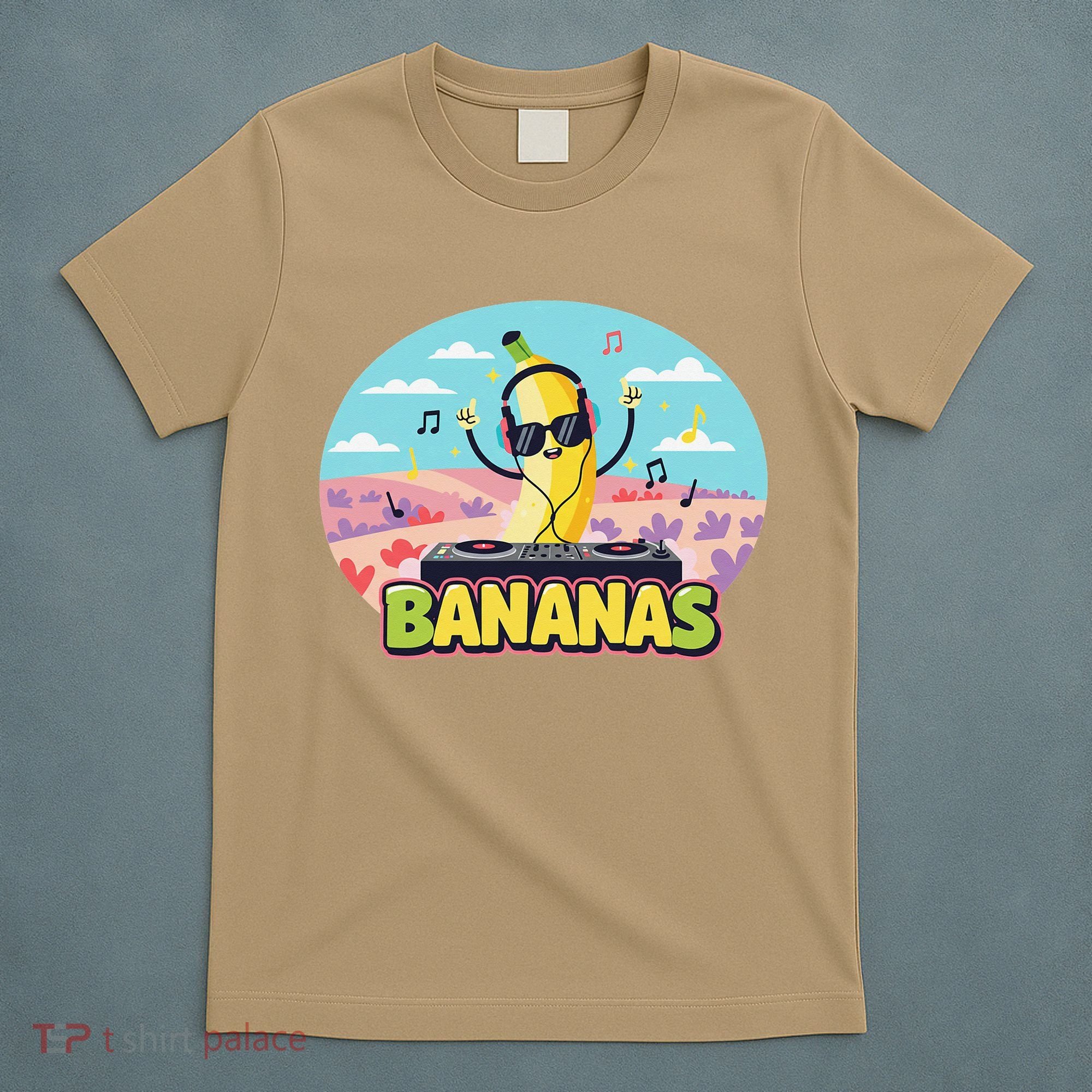 Bananas Lovers Coquette Bow Graphic Art Women T-Shirt