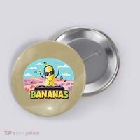 Bananas Lovers Coquette Bow Graphic Art Women Button thumb 0