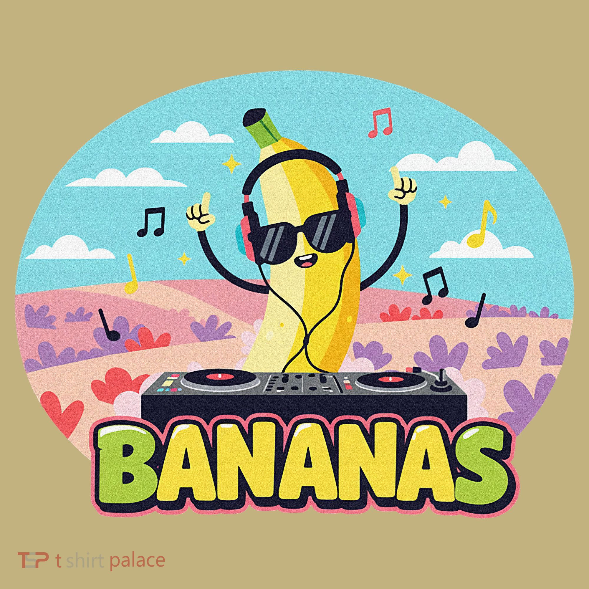 Bananas Lovers Coquette Bow Graphic Art Women Button