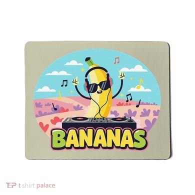 Bananas Lovers Coquette Bow Graphic Art Women Mousepad