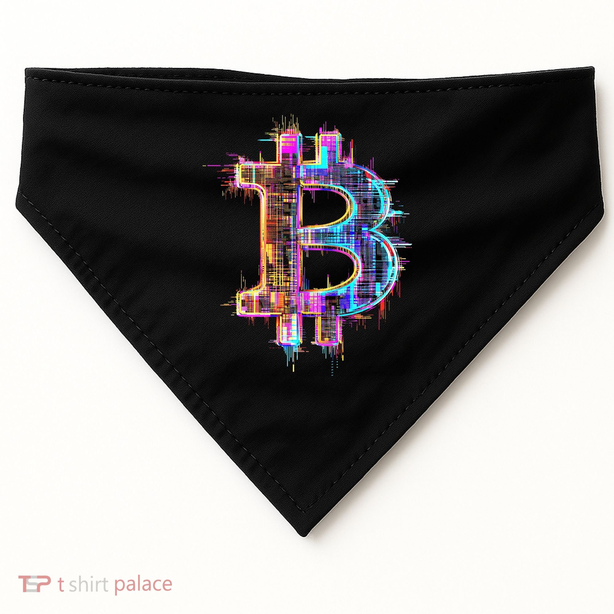 Bitcoin Logo Crypto Trader Investor Cryptocurrency Btc USA-Made Doggie Bandana