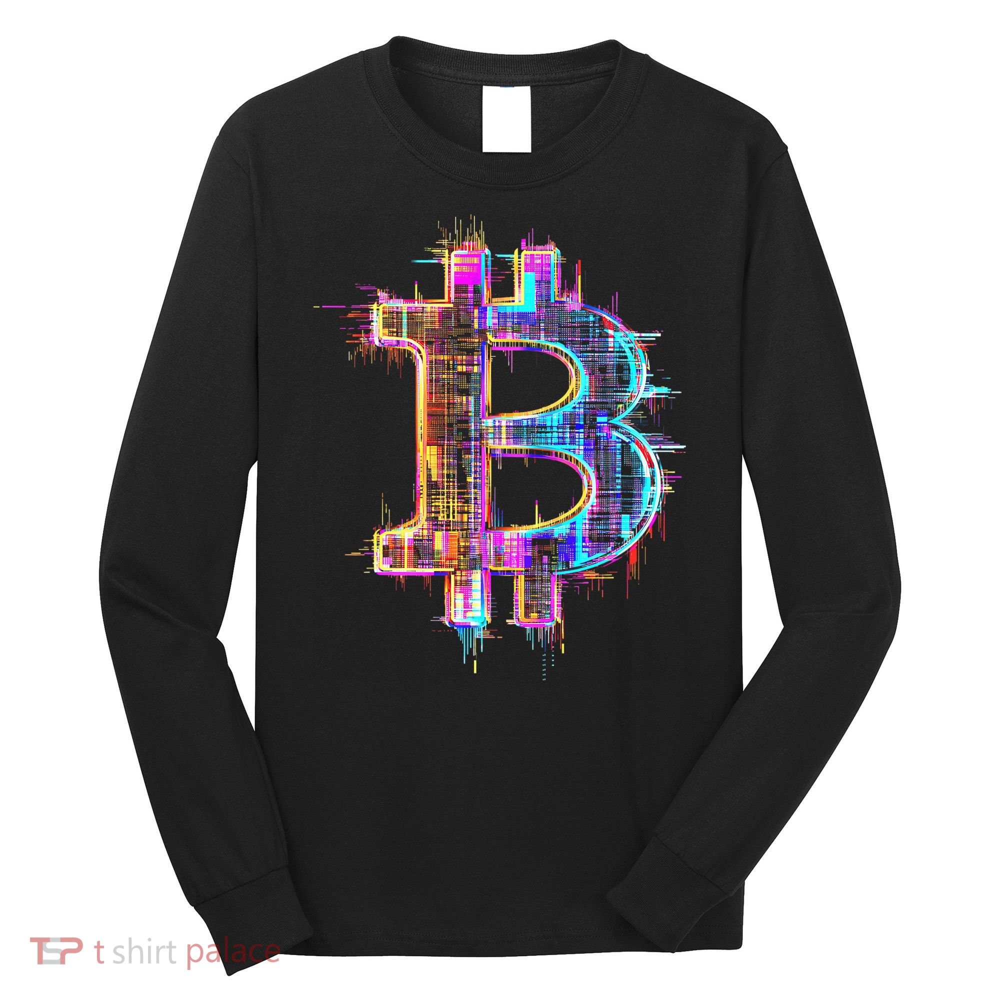 Bitcoin Logo Crypto Trader Investor Cryptocurrency Btc Long Sleeve Shirt
