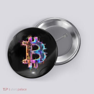 Bitcoin Logo Crypto Trader Investor Cryptocurrency Btc Button