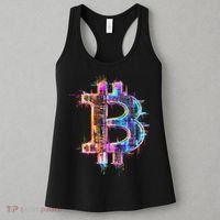 Bitcoin Logo Crypto Trader Investor Cryptocurrency Btc Women's Tank Top thumb 3