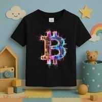 Bitcoin Logo Crypto Trader Investor Cryptocurrency Btc Toddler T-Shirt thumb 3