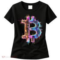 Bitcoin Logo Crypto Trader Investor Cryptocurrency Btc Women's T-Shirt thumb 0