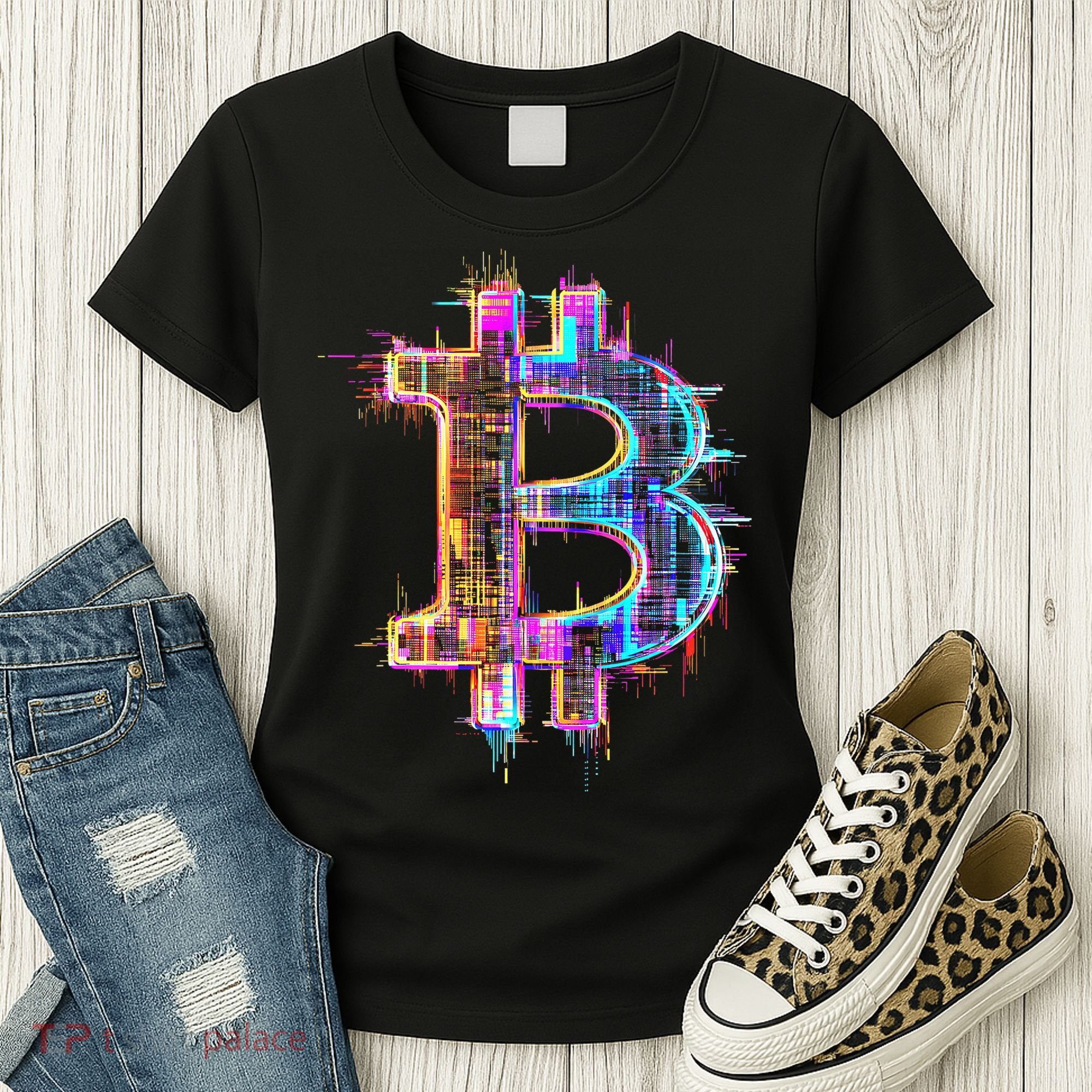 Bitcoin Logo Crypto Trader Investor Cryptocurrency Btc Women's T-Shirt
