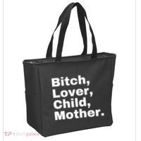 Bitch Lover Child Mother Tote Bag thumb 2