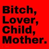 Bitch Lover Child Mother Santa Hat thumb 1