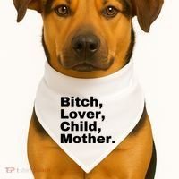 Bitch Lover Child Mother USA-Made Doggie Bandana thumb 1