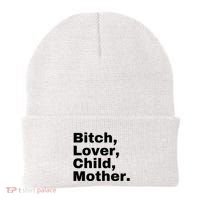 Bitch Lover Child Mother Beanie thumb 0
