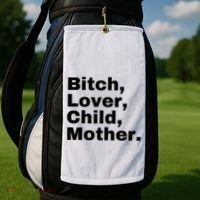 Bitch Lover Child Mother Golf Towel thumb 2
