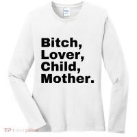 Bitch Lover Child Mother Women's Long Sleeve Shirt thumb 0