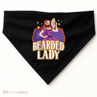 Bearded Lady Costume Circus Staff Carnival Lovers USA-Made Doggie Bandana