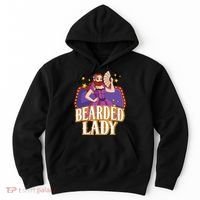 Bearded Lady Costume Circus Staff Carnival Lovers Hoodie thumb 0