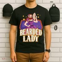 Bearded Lady Costume Circus Staff Carnival Lovers T-Shirt thumb 6