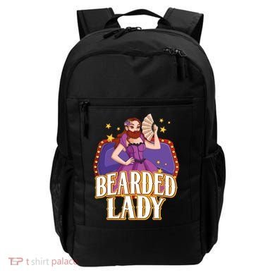 Bearded Lady Costume Circus Staff Carnival Lovers Backpack