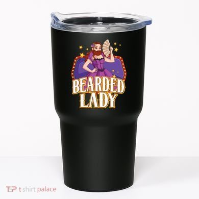 Bearded Lady Costume Circus Staff Carnival Lovers Tumbler