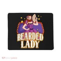 Bearded Lady Costume Circus Staff Carnival Lovers Mousepad thumb 0