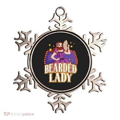 Bearded Lady Costume Circus Staff Carnival Lovers Ornament